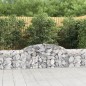 vidaXL Cesti Gabbioni ad Arco 12 pz 300x30x60/80 cm Ferro Zincato