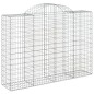 vidaXL Cesti Gabbioni ad Arco 10 pz 200x50x140/160 cm Ferro Zincato vidaXL Cesti Gabbioni ad Arco 10 pz 200x50x140/160 cm Ferro Zincato