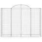 vidaXL Cesti Gabbioni ad Arco 10 pz 200x50x140/160 cm Ferro Zincato vidaXL Cesti Gabbioni ad Arco 10 pz 200x50x140/160 cm Ferro Zincato