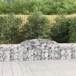 vidaXL Cesti Gabbioni ad Arco 17 pz 300x30x60/80 cm Ferro Zincato vidaXL Cesti Gabbioni ad Arco 17 pz 300x30x60/80 cm Ferro Zincato