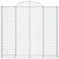 vidaXL Cesti Gabbioni ad Arco 15 pz 200x50x180/200 cm Ferro Zincato vidaXL Cesti Gabbioni ad Arco 15 pz 200x50x180/200 cm Ferro Zincato
