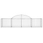 vidaXL Cesti Gabbioni ad Arco 30 pz 200x50x40/60 cm Ferro Zincato vidaXL Cesti Gabbioni ad Arco 30 pz 200x50x40/60 cm Ferro Zincato