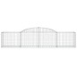 vidaXL Cesti Gabbioni ad Arco 11 pz 300x50x60/80 cm Ferro Zincato vidaXL Cesti Gabbioni ad Arco 11 pz 300x50x60/80 cm Ferro Zincato