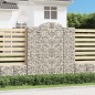 vidaXL Cesti Gabbioni ad Arco 5 pz 200x50x220/240 cm Ferro Zincato vidaXL Cesti Gabbioni ad Arco 5 pz 200x50x220/240 cm Ferro Zincato