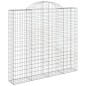 vidaXL Cesti Gabbioni ad Arco 4 pz 200x50x180/200 cm Ferro Zincato vidaXL Cesti Gabbioni ad Arco 4 pz 200x50x180/200 cm Ferro Zincato