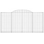 vidaXL Cesti Gabbioni ad Arco 13 pz 300x30x140/160 cm Ferro Zincato vidaXL Cesti Gabbioni ad Arco 13 pz 300x30x140/160 cm Ferro Zincato