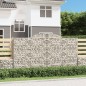 vidaXL Cesti Gabbioni ad Arco 3 pz 300x30x160/180 cm Ferro Zincato vidaXL Cesti Gabbioni ad Arco 3 pz 300x30x160/180 cm Ferro Zincato