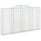 vidaXL Cesti Gabbioni ad Arco 3 pz 300x30x160/180 cm Ferro Zincato vidaXL Cesti Gabbioni ad Arco 3 pz 300x30x160/180 cm Ferro Zincato