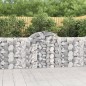 vidaXL Cesti Gabbioni ad Arco 5 pz 200x30x100/120 cm Ferro Zincato vidaXL Cesti Gabbioni ad Arco 5 pz 200x30x100/120 cm Ferro Zincato