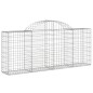 vidaXL Cesti Gabbioni ad Arco 3 pz 200x30x80/100 cm Ferro Zincato vidaXL Cesti Gabbioni ad Arco 3 pz 200x30x80/100 cm Ferro Zincato