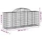 vidaXL Cesti Gabbioni ad Arco 6 pz 200x50x80/100 cm Ferro Zincato vidaXL Cesti Gabbioni ad Arco 6 pz 200x50x80/100 cm Ferro Zincato