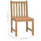 Sedie da Giardino 2 pz in Legno Massello di Teak Sedie da Giardino 2 pz in Legno Massello di Teak