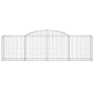 vidaXL Cesti Gabbioni ad Arco 17 pz 300x50x80/100 cm Ferro Zincato vidaXL Cesti Gabbioni ad Arco 17 pz 300x50x80/100 cm Ferro Zincato