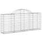 vidaXL Cesti Gabbioni ad Arco 5 pz 200x30x80/100 cm Ferro Zincato vidaXL Cesti Gabbioni ad Arco 5 pz 200x30x80/100 cm Ferro Zincato
