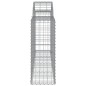 vidaXL Cesti Gabbioni ad Arco 5 pz 200x30x80/100 cm Ferro Zincato vidaXL Cesti Gabbioni ad Arco 5 pz 200x30x80/100 cm Ferro Zincato