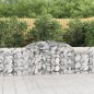 vidaXL Cesti Gabbioni ad Arco 4 pz 300x30x80/100 cm Ferro Zincato vidaXL Cesti Gabbioni ad Arco 4 pz 300x30x80/100 cm Ferro Zincato
