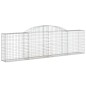 vidaXL Cesti Gabbioni ad Arco 4 pz 300x30x80/100 cm Ferro Zincato vidaXL Cesti Gabbioni ad Arco 4 pz 300x30x80/100 cm Ferro Zincato