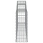 vidaXL Cesti Gabbioni ad Arco 4 pz 300x30x80/100 cm Ferro Zincato vidaXL Cesti Gabbioni ad Arco 4 pz 300x30x80/100 cm Ferro Zincato