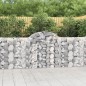 vidaXL Cesti Gabbioni ad Arco 7 pz 200x30x100/120 cm Ferro Zincato vidaXL Cesti Gabbioni ad Arco 7 pz 200x30x100/120 cm Ferro Zincato