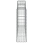vidaXL Cesti Gabbioni ad Arco 7 pz 200x30x100/120 cm Ferro Zincato vidaXL Cesti Gabbioni ad Arco 7 pz 200x30x100/120 cm Ferro Zincato