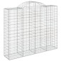vidaXL Cesti Gabbioni ad Arco 8 pz 200x50x160/180 cm Ferro Zincato vidaXL Cesti Gabbioni ad Arco 8 pz 200x50x160/180 cm Ferro Zincato