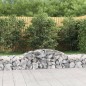 vidaXL Cesti Gabbioni ad Arco 11 pz 300x50x40/60 cm Ferro Zincato vidaXL Cesti Gabbioni ad Arco 11 pz 300x50x40/60 cm Ferro Zincato