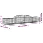 vidaXL Cesti Gabbioni ad Arco 6 pz 300x50x40/60 cm Ferro Zincato vidaXL Cesti Gabbioni ad Arco 6 pz 300x50x40/60 cm Ferro Zincato