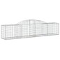 vidaXL Cesti Gabbioni ad Arco 7 pz 300x50x60/80 cm Ferro Zincato vidaXL Cesti Gabbioni ad Arco 7 pz 300x50x60/80 cm Ferro Zincato