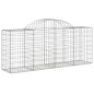 vidaXL Cesti Gabbioni ad Arco 8 pz 200x50x80/100 cm Ferro Zincato vidaXL Cesti Gabbioni ad Arco 8 pz 200x50x80/100 cm Ferro Zincato