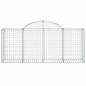 vidaXL Cesti Gabbioni ad Arco 8 pz 200x50x80/100 cm Ferro Zincato vidaXL Cesti Gabbioni ad Arco 8 pz 200x50x80/100 cm Ferro Zincato