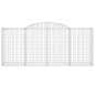 vidaXL Cesti Gabbioni ad Arco 8 pz 300x50x120/140 cm Ferro Zincato vidaXL Cesti Gabbioni ad Arco 8 pz 300x50x120/140 cm Ferro Zincato