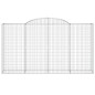 vidaXL Cesti Gabbioni ad Arco 5 pz 300x50x160/180 cm Ferro Zincato vidaXL Cesti Gabbioni ad Arco 5 pz 300x50x160/180 cm Ferro Zincato