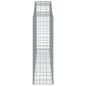 vidaXL Cesti Gabbioni ad Arco 5 pz 300x50x160/180 cm Ferro Zincato vidaXL Cesti Gabbioni ad Arco 5 pz 300x50x160/180 cm Ferro Zincato