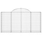 vidaXL Cesti Gabbioni ad Arco 11 pz 200x30x100/120 cm Ferro Zincato vidaXL Cesti Gabbioni ad Arco 11 pz 200x30x100/120 cm Ferro Zincato