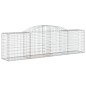 vidaXL Cesti Gabbioni ad Arco 13 pz 300x50x80/100 cm Ferro Zincato vidaXL Cesti Gabbioni ad Arco 13 pz 300x50x80/100 cm Ferro Zincato