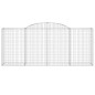 vidaXL Cesti Gabbioni ad Arco 5 pz 300x50x120/140 cm Ferro Zincato vidaXL Cesti Gabbioni ad Arco 5 pz 300x50x120/140 cm Ferro Zincato