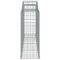 vidaXL Cesti Gabbioni ad Arco 5 pz 300x50x120/140 cm Ferro Zincato vidaXL Cesti Gabbioni ad Arco 5 pz 300x50x120/140 cm Ferro Zincato
