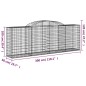 vidaXL Cesti Gabbioni ad Arco 12 pz 300x50x100/120 cm Ferro Zincato vidaXL Cesti Gabbioni ad Arco 12 pz 300x50x100/120 cm Ferro Zincato