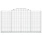 vidaXL Cesti Gabbioni ad Arco 8 pz 300x30x160/180 cm Ferro Zincato vidaXL Cesti Gabbioni ad Arco 8 pz 300x30x160/180 cm Ferro Zincato