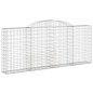 vidaXL Cesti Gabbioni ad Arco 4 pz 300x30x120/140 cm Ferro Zincato vidaXL Cesti Gabbioni ad Arco 4 pz 300x30x120/140 cm Ferro Zincato