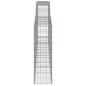 vidaXL Cesti Gabbioni ad Arco 6 pz 400x30x100/120 cm Ferro Zincato vidaXL Cesti Gabbioni ad Arco 6 pz 400x30x100/120 cm Ferro Zincato