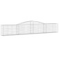 vidaXL Cesti Gabbioni ad Arco 8 pz 400x30x60/80 cm Ferro Zincato vidaXL Cesti Gabbioni ad Arco 8 pz 400x30x60/80 cm Ferro Zincato