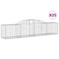 vidaXL Cesti Gabbioni ad Arco 25 pz 300x50x60/80 cm Ferro Zincato vidaXL Cesti Gabbioni ad Arco 25 pz 300x50x60/80 cm Ferro Zincato