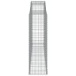 vidaXL Cesti Gabbioni ad Arco 4 pz 300x50x160/180 cm Ferro Zincato vidaXL Cesti Gabbioni ad Arco 4 pz 300x50x160/180 cm Ferro Zincato