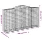 vidaXL Cesti Gabbioni ad Arco 4 pz 300x50x160/180 cm Ferro Zincato vidaXL Cesti Gabbioni ad Arco 4 pz 300x50x160/180 cm Ferro Zincato