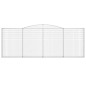 vidaXL Cesti Gabbioni ad Arco 4 pz 400x30x140/160 cm Ferro Zincato vidaXL Cesti Gabbioni ad Arco 4 pz 400x30x140/160 cm Ferro Zincato