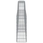 vidaXL Cesti Gabbioni ad Arco 7 pz 400x30x80/100 cm Ferro Zincato vidaXL Cesti Gabbioni ad Arco 7 pz 400x30x80/100 cm Ferro Zincato