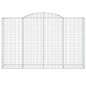 vidaXL Cesti Gabbioni ad Arco 12 pz 300x50x180/200 cm Ferro Zincato vidaXL Cesti Gabbioni ad Arco 12 pz 300x50x180/200 cm Ferro Zincato