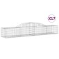 vidaXL Cesti Gabbioni ad Arco 17 pz 300x50x40/60 cm Ferro Zincato