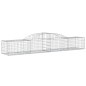 vidaXL Cesti Gabbioni ad Arco 17 pz 300x50x40/60 cm Ferro Zincato